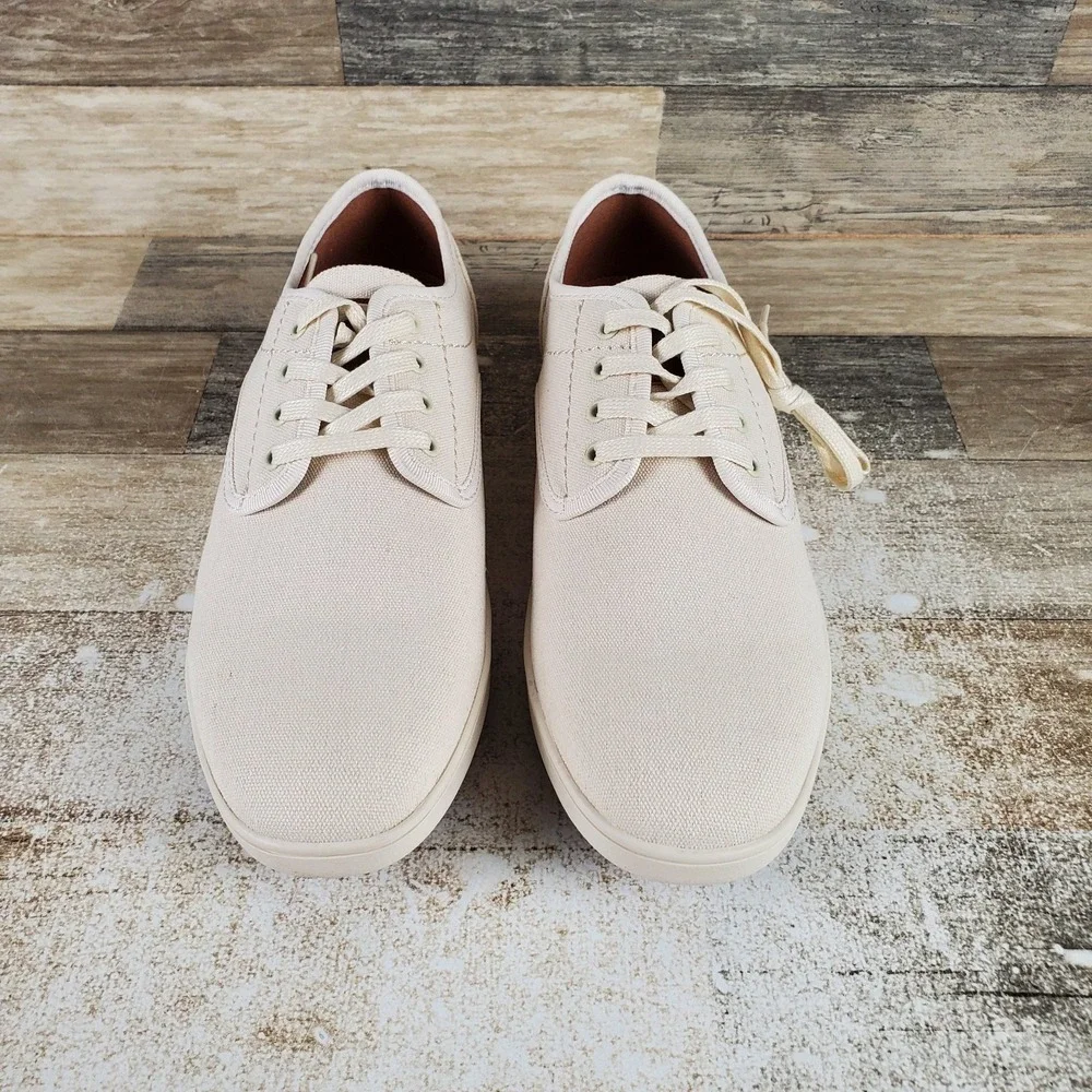 Steve Madden Fenta Mens Shoes Sz 10 M Running Cream Lace Up Riund Toe Sneakers